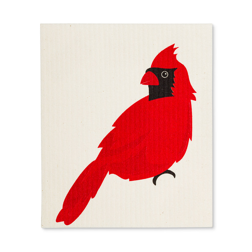 Cardinal & Tree Dishcloths set/2