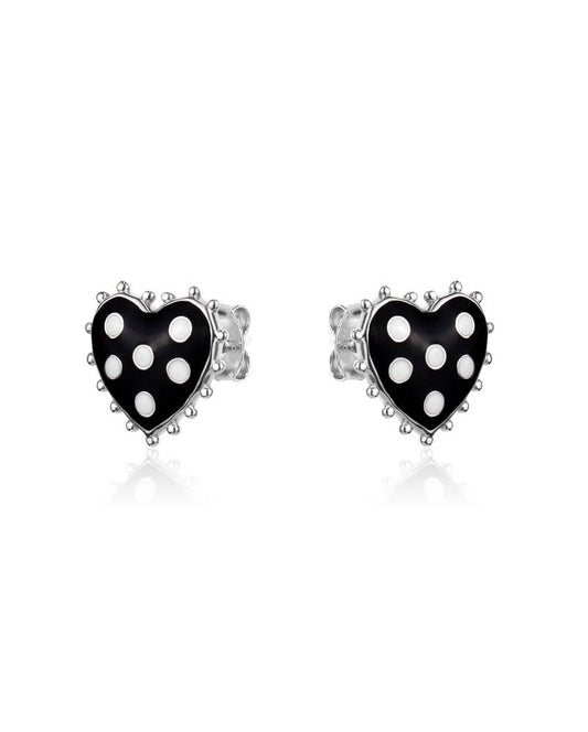 Boucles d'oreilles en forme de coeur 