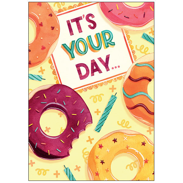 Donut Hold Back - Birthday Card