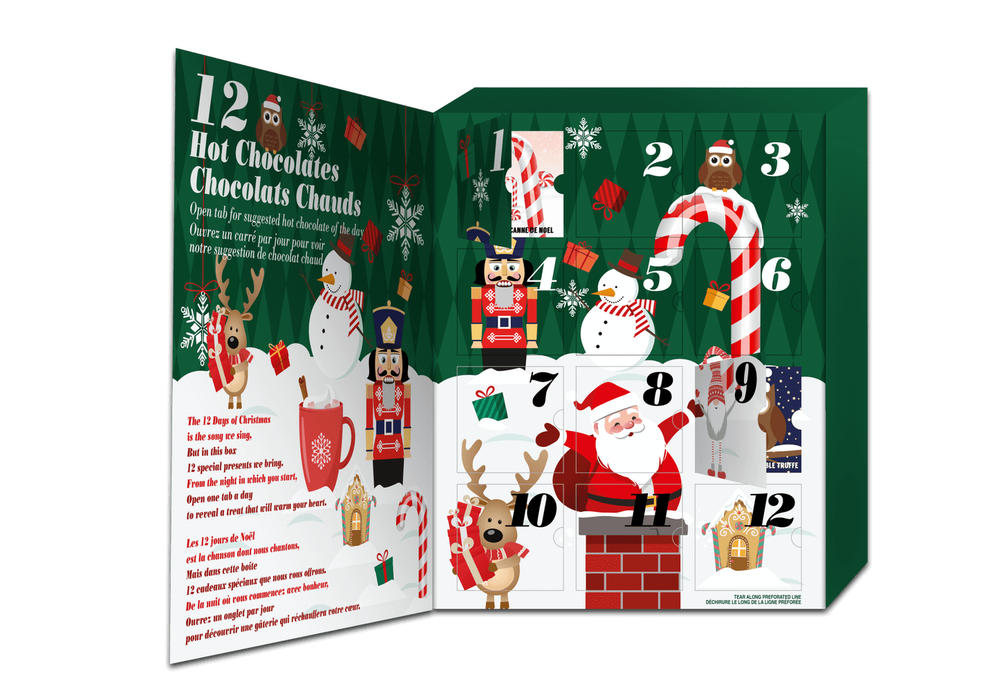 Hot Chocolate 12 Days of Christmas Advent Calendar