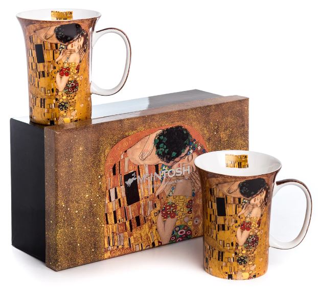 Klimt The Kiss set of 2 mugs