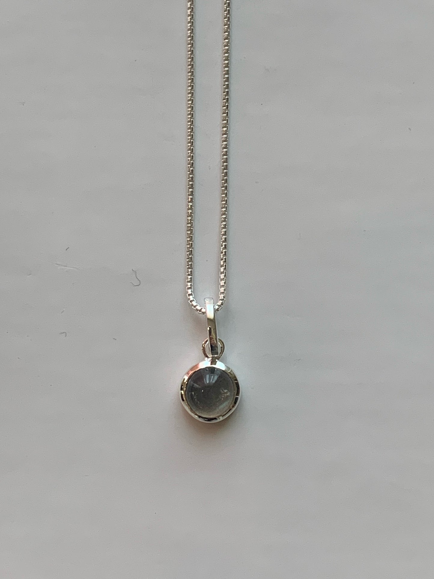 Labradorite Silver Necklace Small