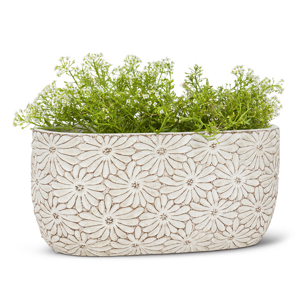 Oval Daisy Planter Large