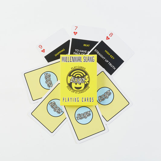 Lingo Playing Cards - Millennial Slang