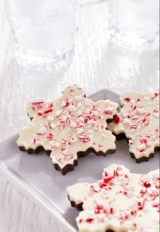 Peppermint Bark Snowflake 3 pieces