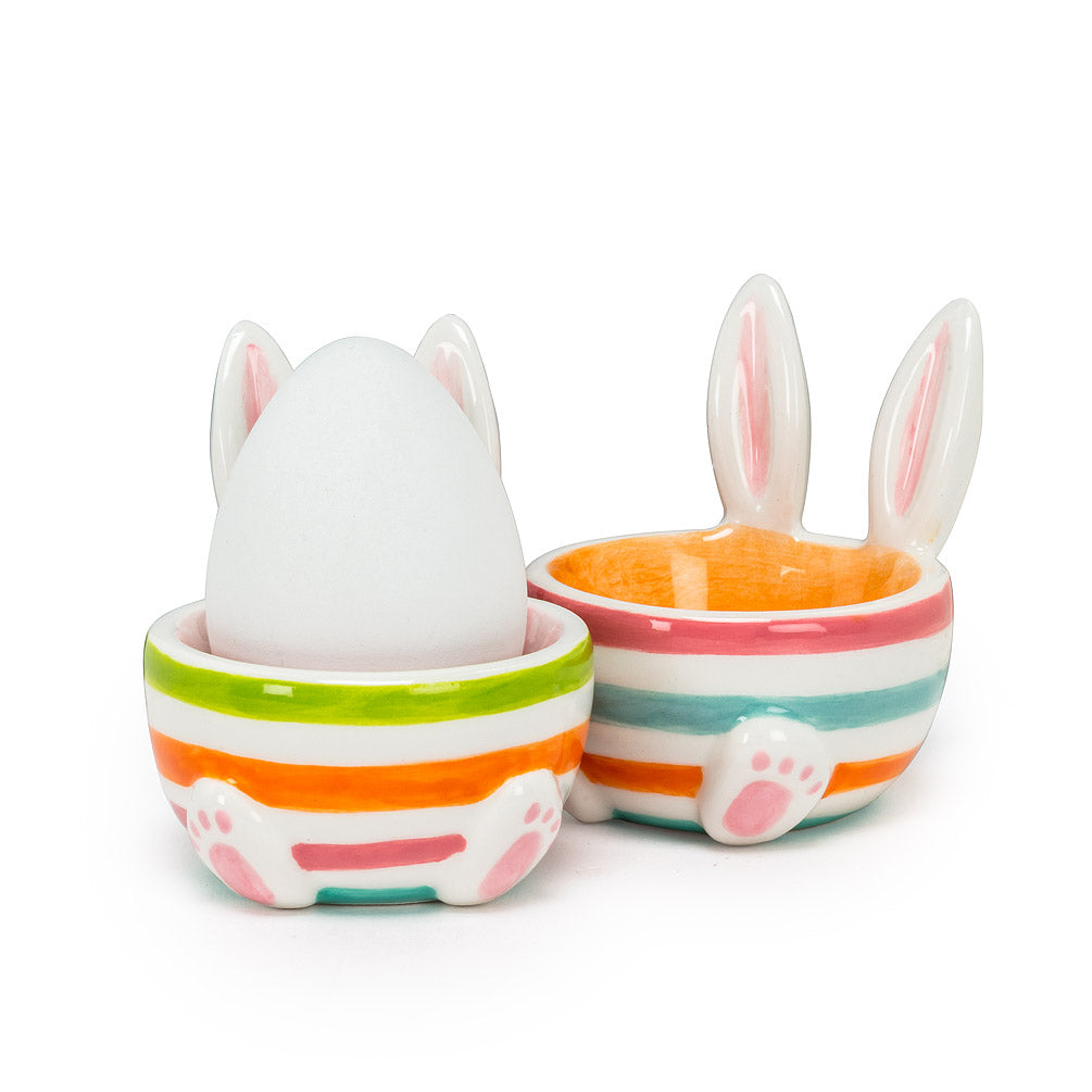 Rabbit Ears Striped Egg Cup