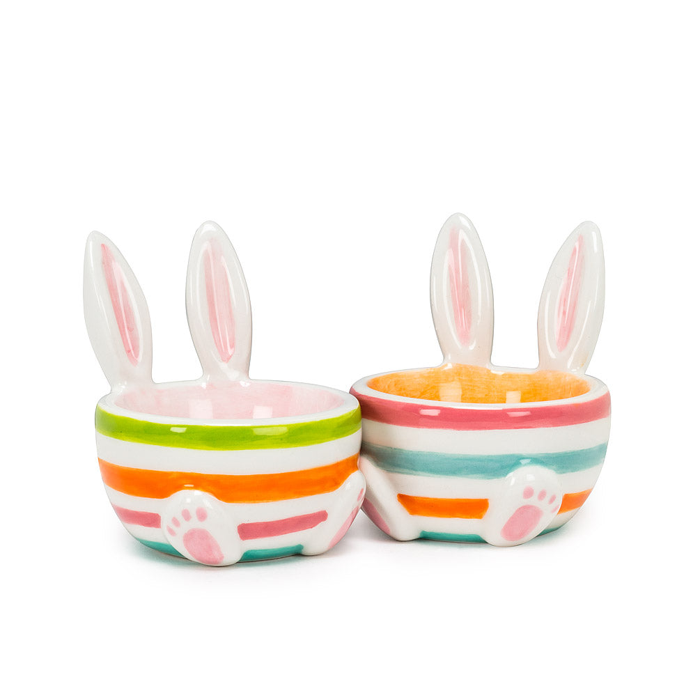Rabbit Ears Striped Egg Cup