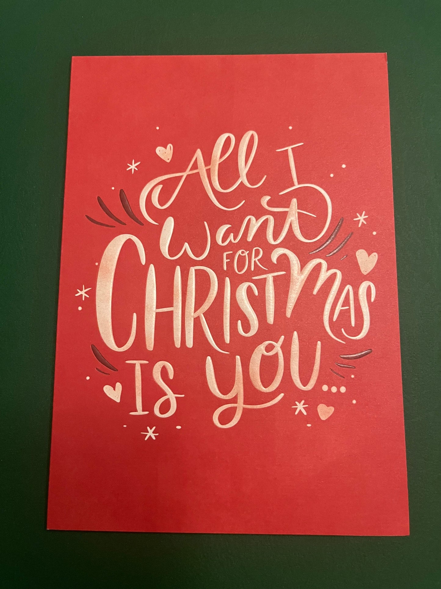 Tout ce que je veux Carte de vœux