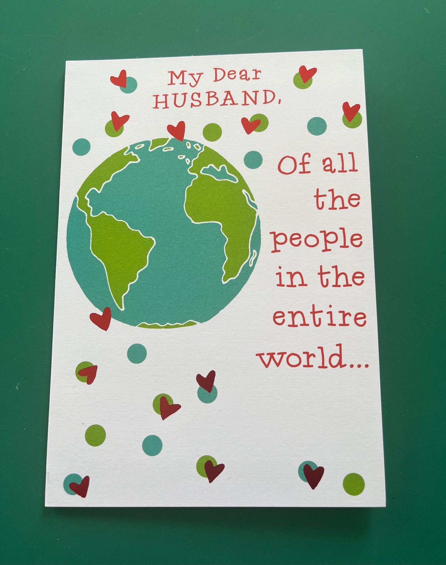 Dear Husband Valentine's Greeting Card
