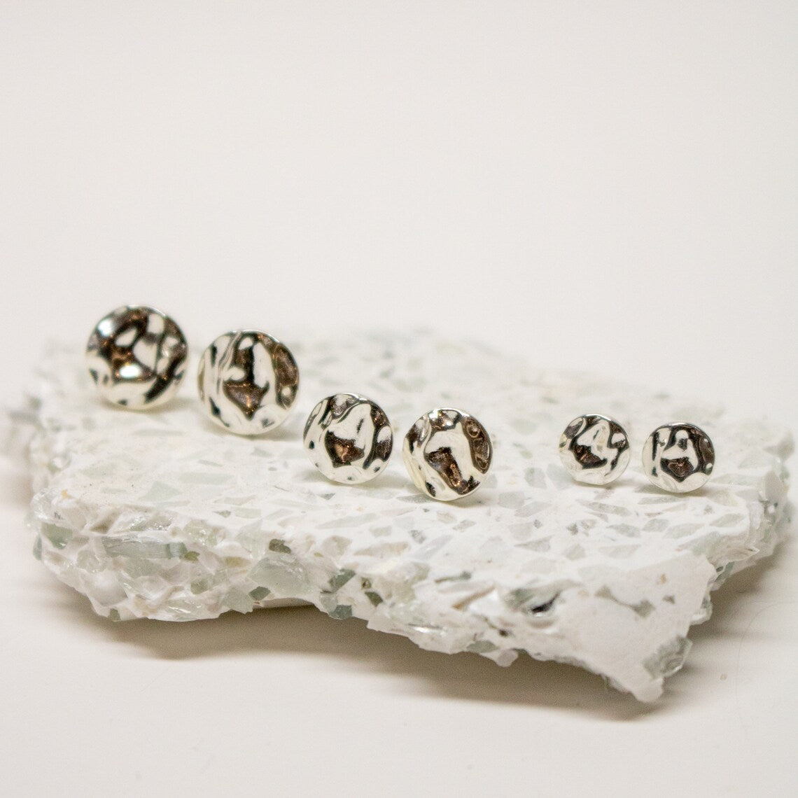 Topographical Stud Earrings