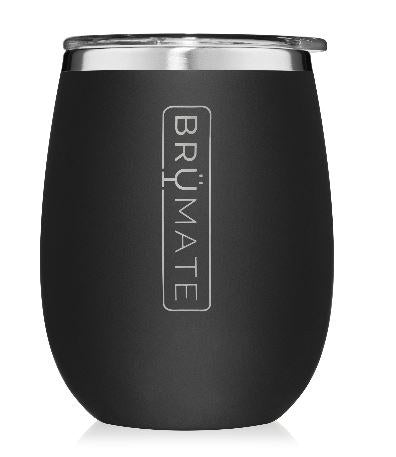 Brumate Uncork'd MatteBlack Wine Glass