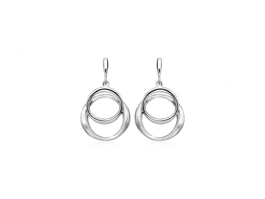 Boucles d'oreilles double cercle