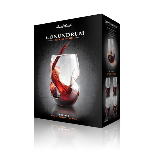 Conundrum Red Wine Glasses Set of 4