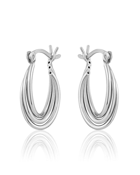 Boucles d'oreilles triple créoles