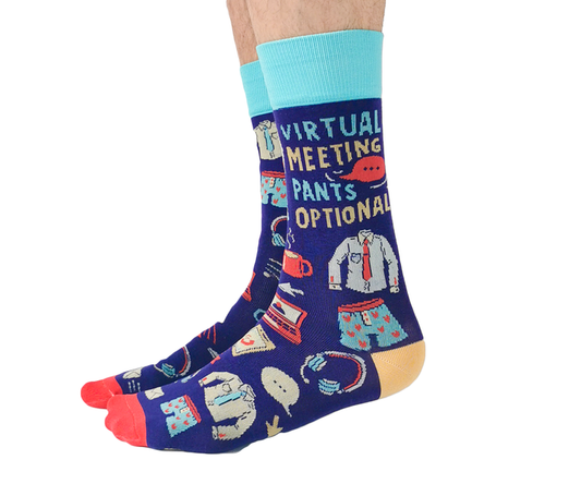 Virtual Meeting Crew Socks